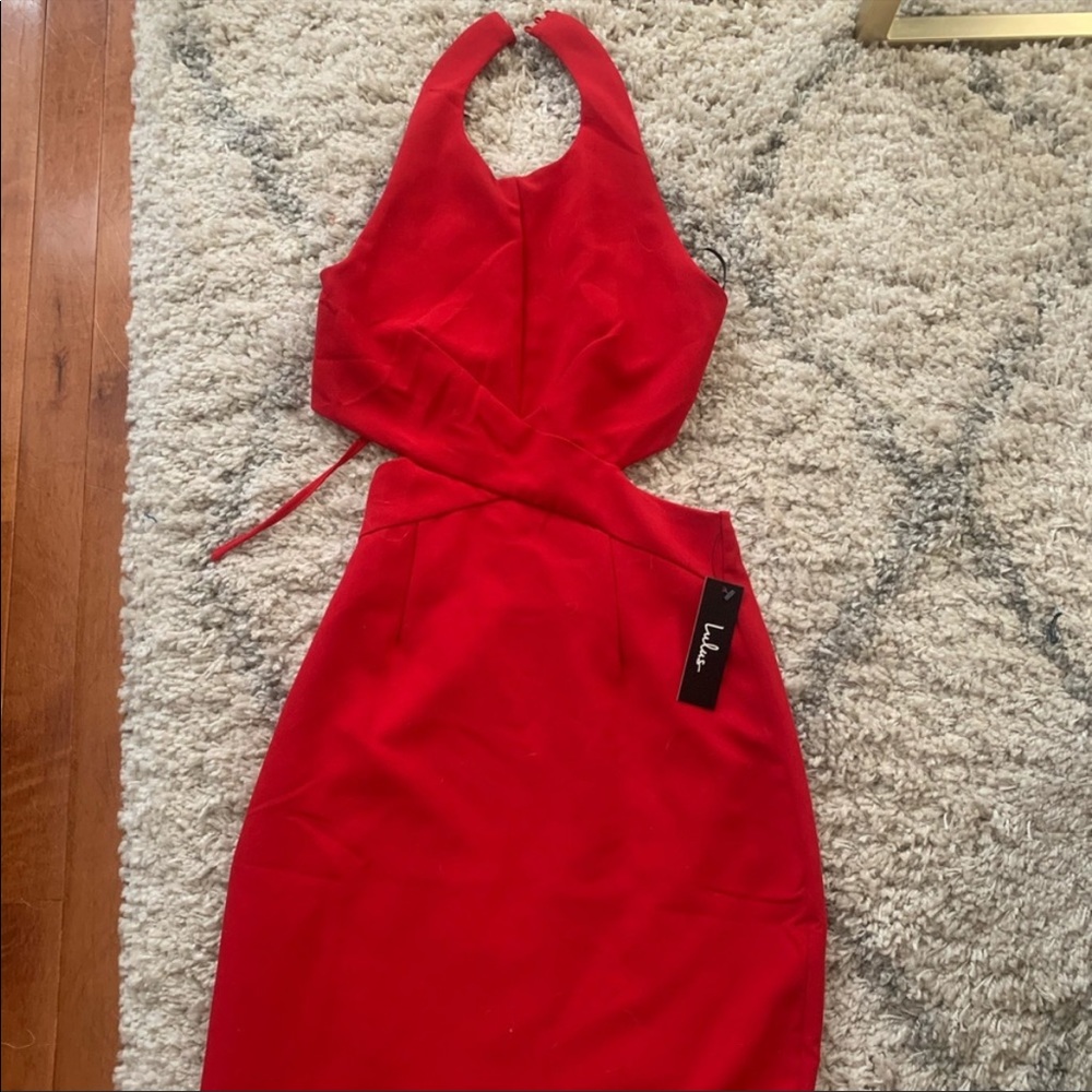 Lulus sexy blackness red dress